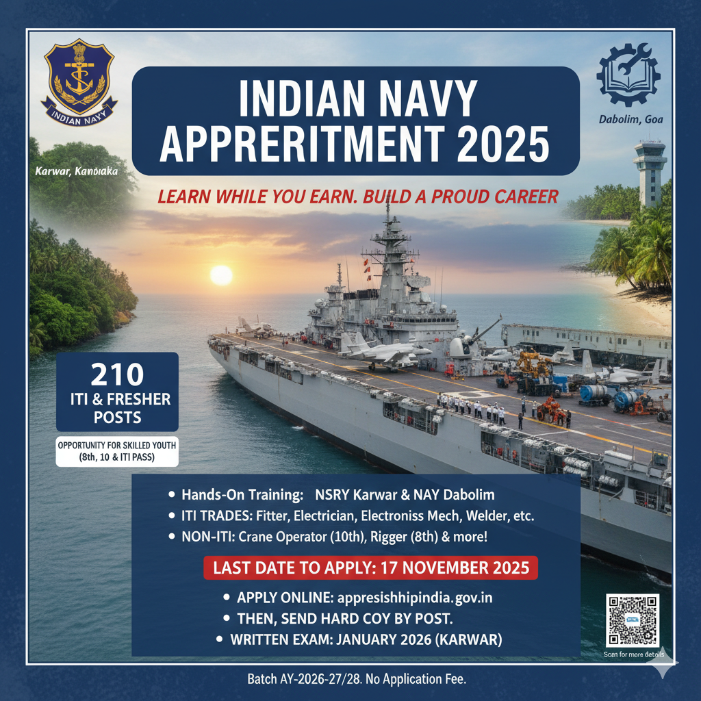 Indian Navy Apprentice Recruitment 2025