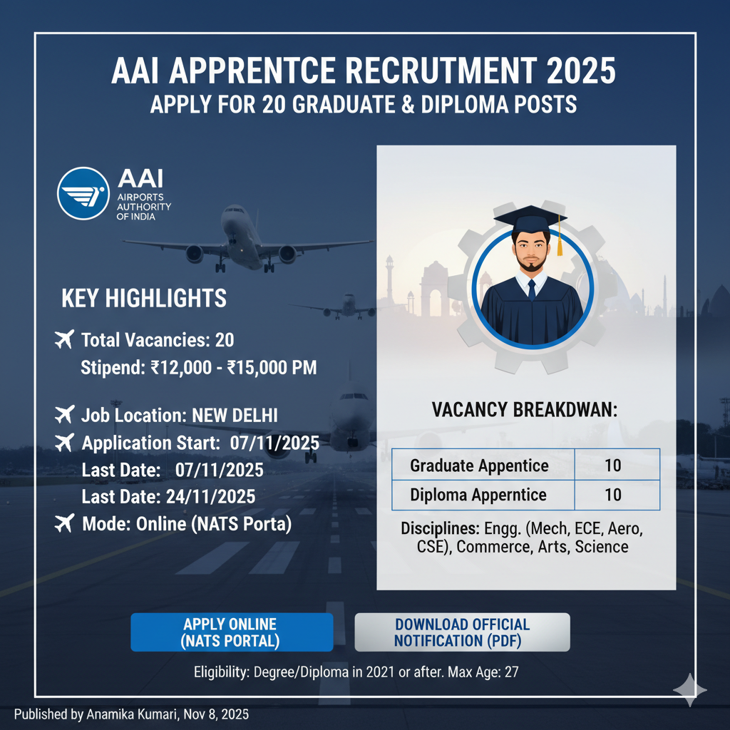 AAI Apprentice Recruitment 2025