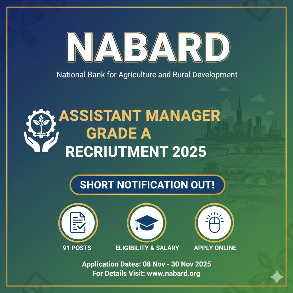 NABARD Assistant Manager Grade A Recruitment 2025